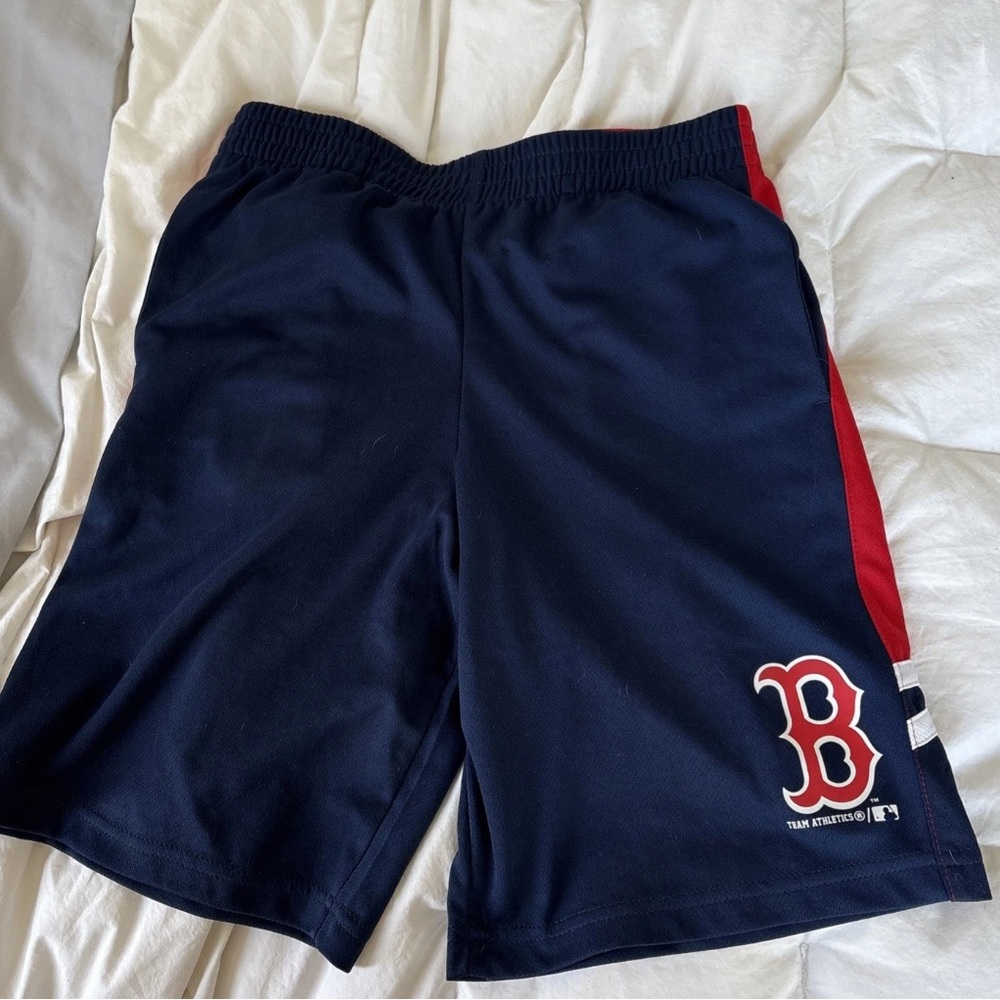 MLB Boston Red Sox Boy's  Athletic Drawstring Shorts Large 10/12